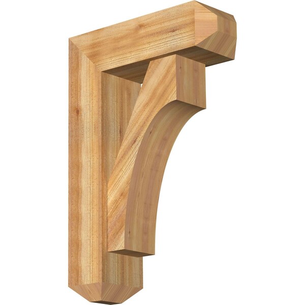 Ekena Millwork Westlake Craftsman Rough Sawn Bracket w/ Offset Brace, Western Red Cedar, 8"W x 24"D x 36"H BKT0806X24X36WTL04RWR - main